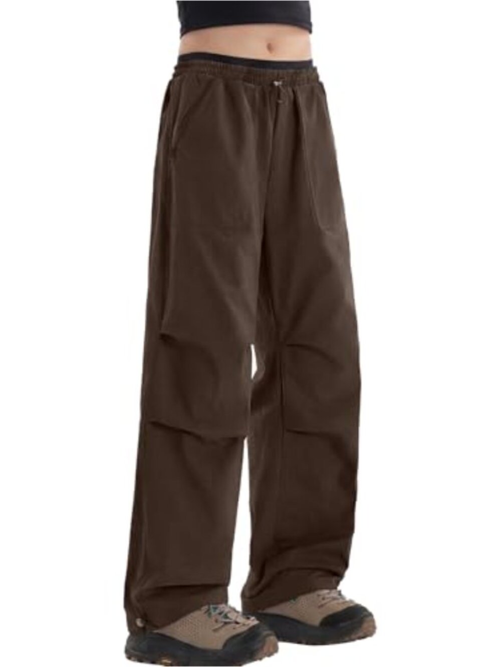 SEAUR Women's Hiking Cargo Pants Windproof Parachute Adjustable Leg